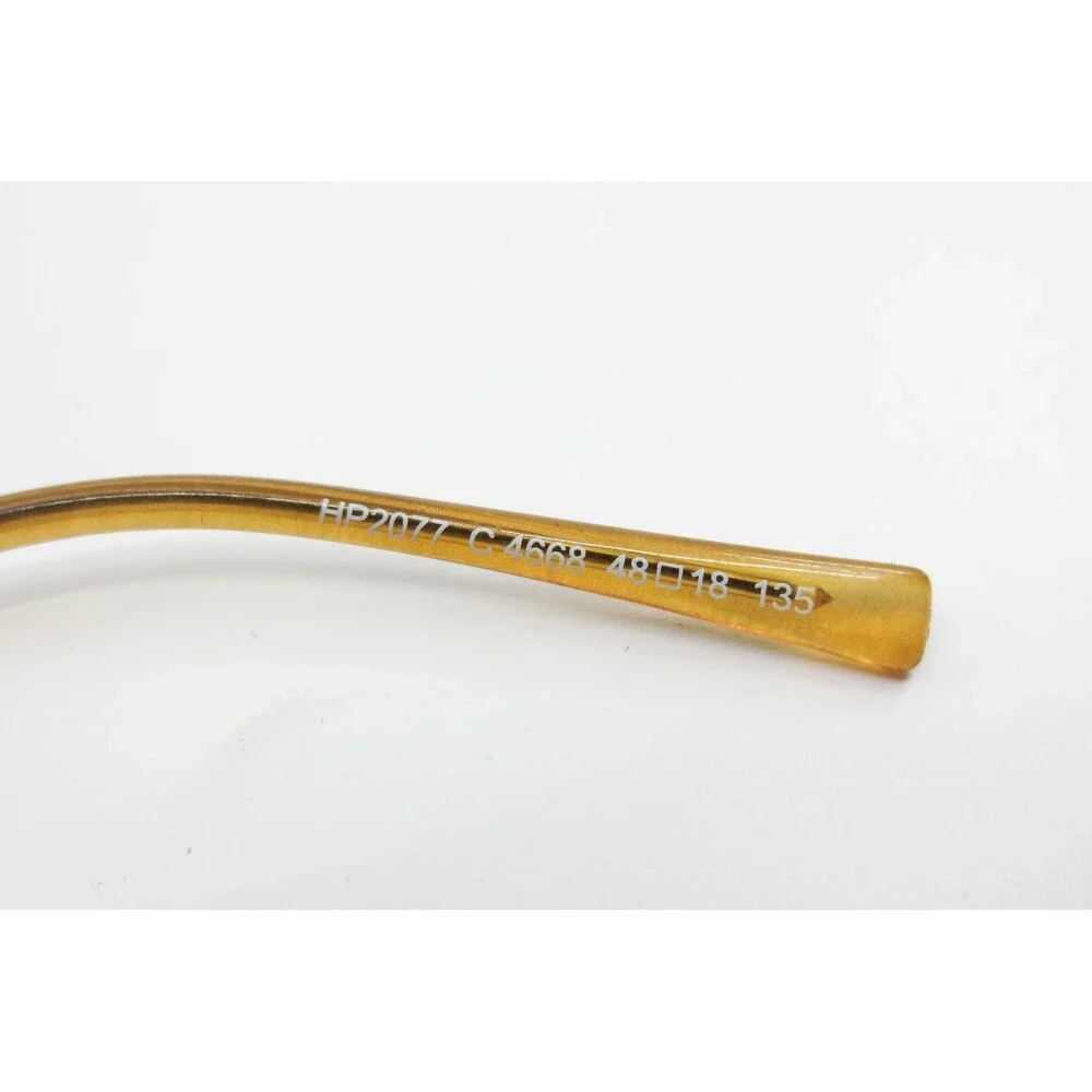 Hoya Premier Collection HP2077 C4668 Rimless Eyeglasses Bronze Amber Italy 48-18